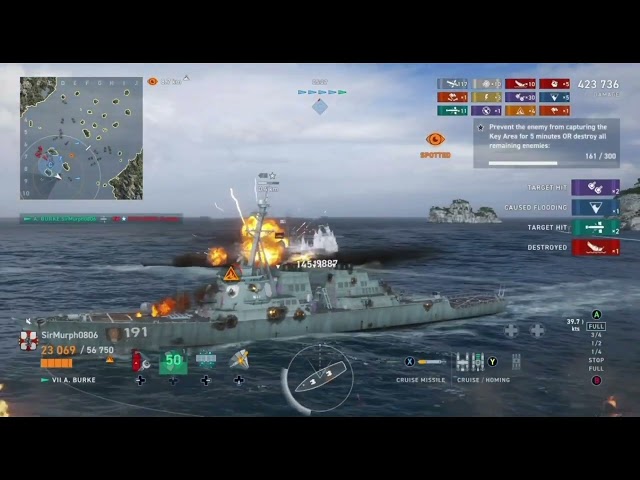 Sinking 5 ships in under 90 seconds #wowslegends Modern Era