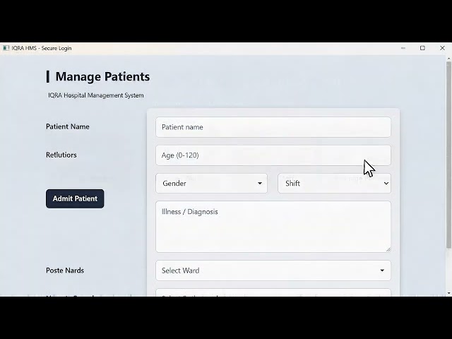 Hospital Management System - Java project