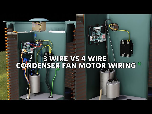 3-Wire vs 4-Wire Condenser Fan Motor Wiring