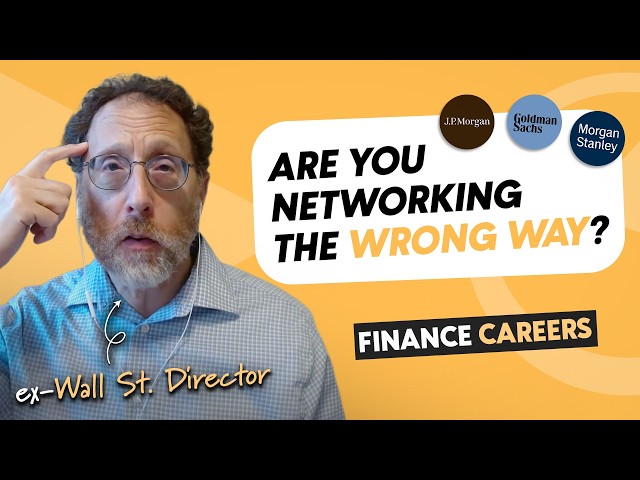 How to NETWORK your way into Investment Banking (with ex-Merrill Lynch Director)