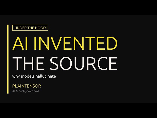 Why AI Models Hallucinate (And Why RAG Doesn't Fix It)
