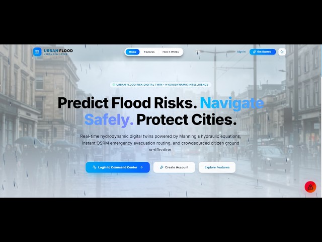 Urban Flood Nowcasting System (Drainage and Rainfall Coupling)