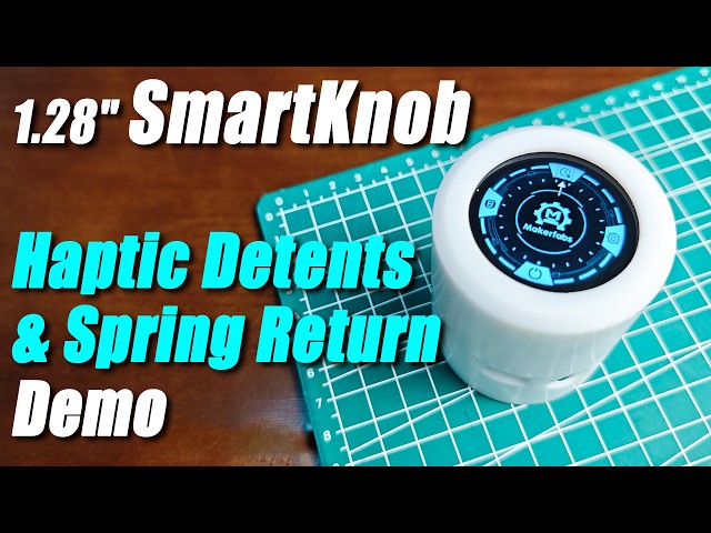 1.28" SmartKnob Demo | Haptic Detents & Spring Return
