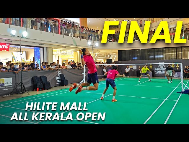 JAVED/VISHNU Vs AKSHITH/DILRAJ JOSEPH | HILITE MALL ALL KERALA OPEN BADMINTON FINAL THRISSUR 