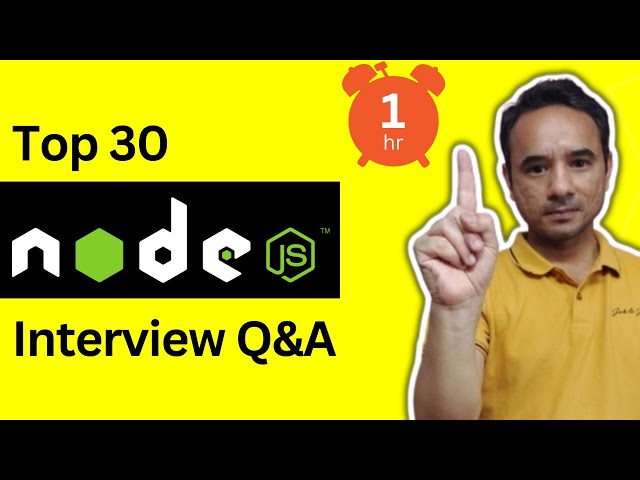 Node.js - Top 30 Interview Questions and Answers for Beginners
