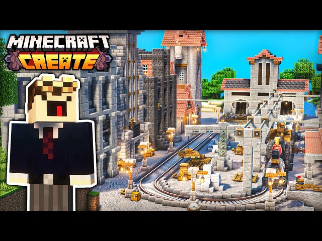 I Upgraded my INDUSTRIAL CITY in Minecraft Create Mod