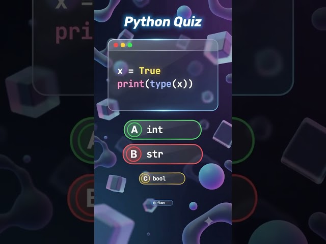 Test Your Coding Skills: Python Type Function! #Shorts #Programming