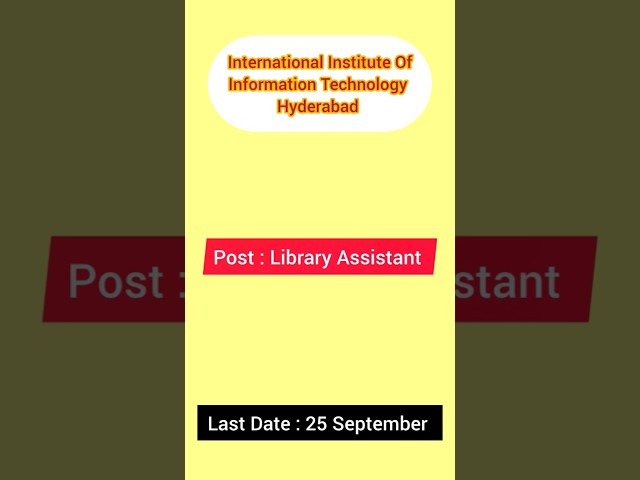 Library jobs.