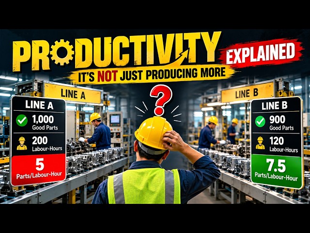 Productivity Explained: It’s NOT Just Producing More | Manufacturing Excellence
