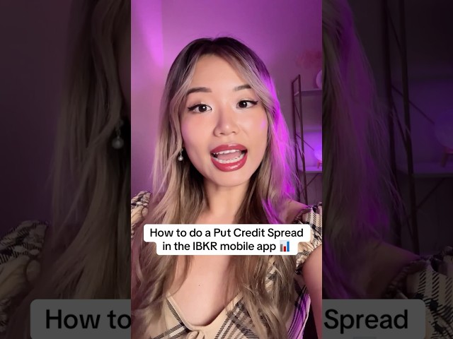 How to do a Put Credit Spread in the IBKR Mobile App  #trading #ibkr #options