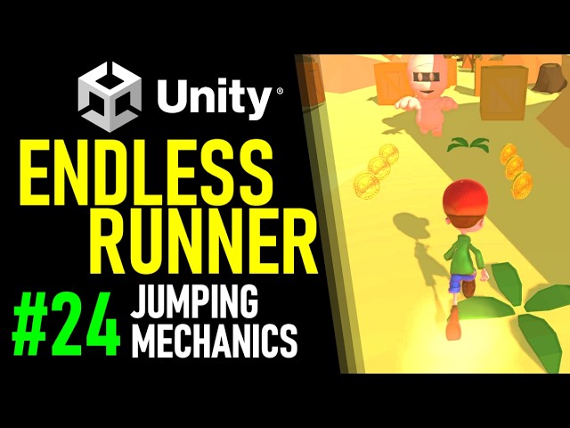 HOW TO MAKE AN ENDLESS RUNNER IN UNITY - TUTORIAL 24 - HOW MAKE THE PLAYER JUMP IN UNITY