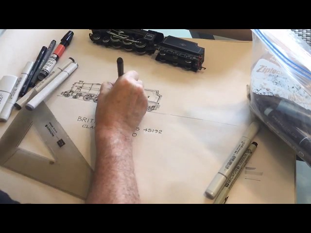 How to | Draw British Railways Black 5