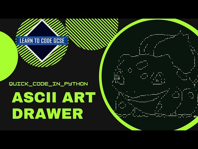 Quick Code in Python: Ascii Art Drawer, Pokemon Demo!