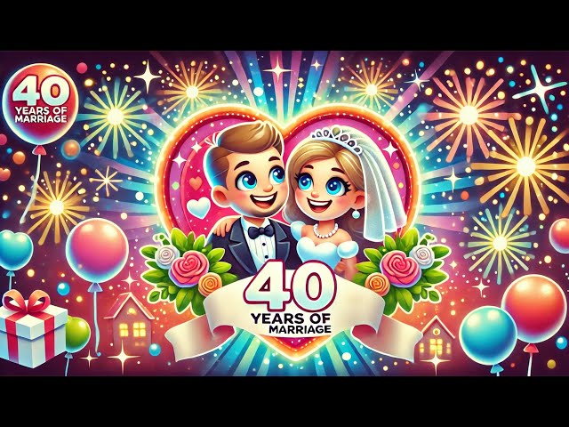💎 Celebrating 40 Years of Love – "Happy Birthday to You" Song 🎶❤️