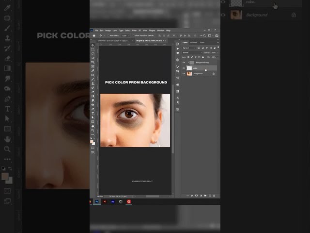 How to remove dark circles from your portraits? follow these three easy steps to in photoshop😊😊