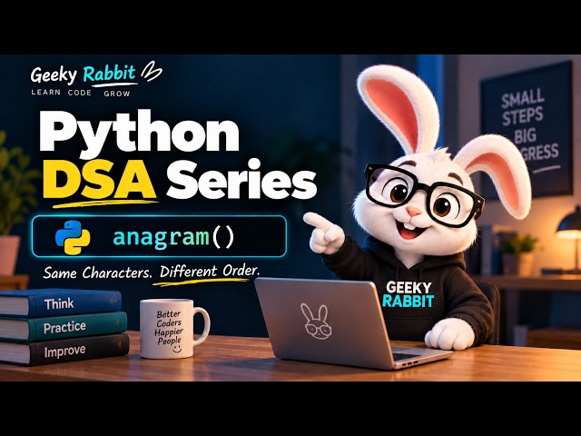 Python DSA Series | Geeky Rabbit | Easy Python Coding | #2 Valid Anagram