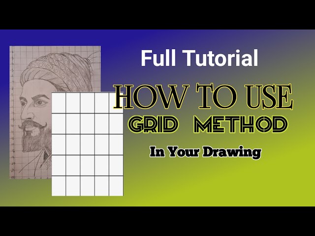 How To Used Grid Method! Grid Method Se Drawing Kaise Banayn!Grid Method Drawing 