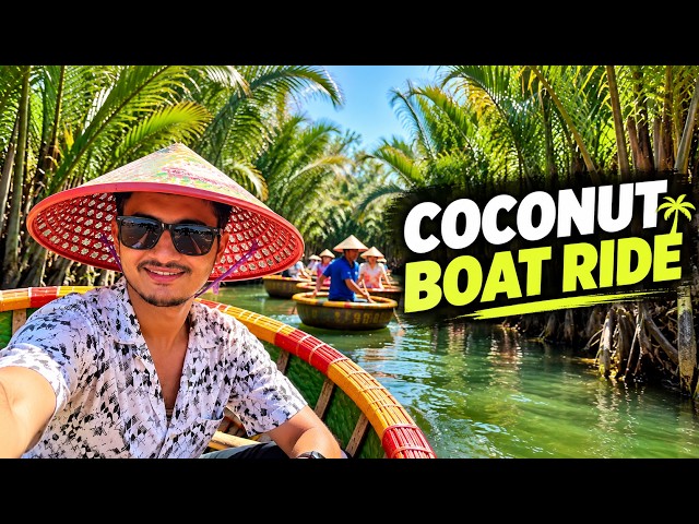 Basket Boat Ride Hoi An | They Played BOLLYWOOD Songs (Vietnam)