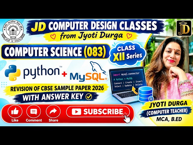 Class 12 Computer Science | Full Syllabus Revision + Sample Paper with Solutions | CBSE 2026-27