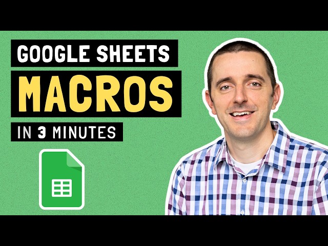 How to Create a Macro in Google Sheets (No Coding Required)