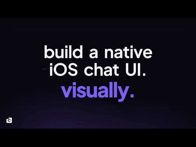 Build an iOS Chat UI Without Wiring It All By Hand | CometChat UI Kit Builder