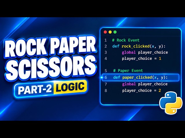 Build Rock Paper Scissors Part-2 |In Python | Beginner  Friendly