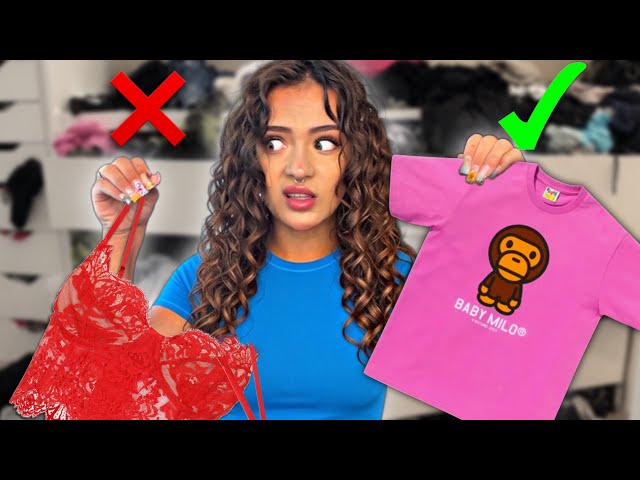 CLOSET CLEANOUT + DECLUTTER! *trying everything on*