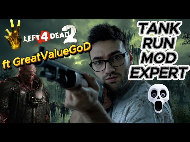 L4D2: But We Invited a PRO to Carry Us (Tank Run MOD EXPERT) ft. @GreatValueGod