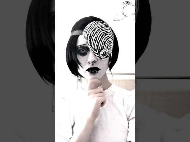 uzumaki junji ito cosplay transition #anime #makeup #cosplay #junjiito #uzumaki