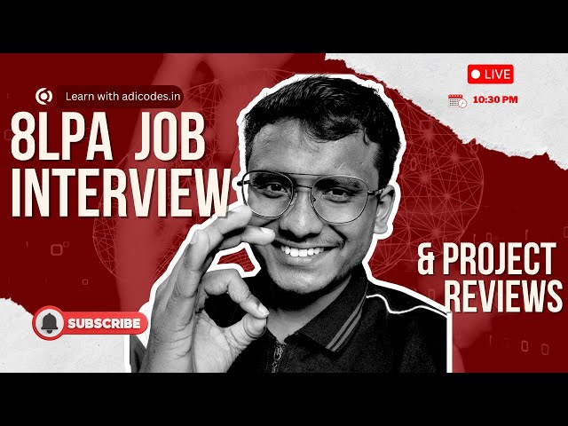 Tomorrow is My EdgeVerve Interview! Let’s Discuss DSA, Projects & Strategy (Live)