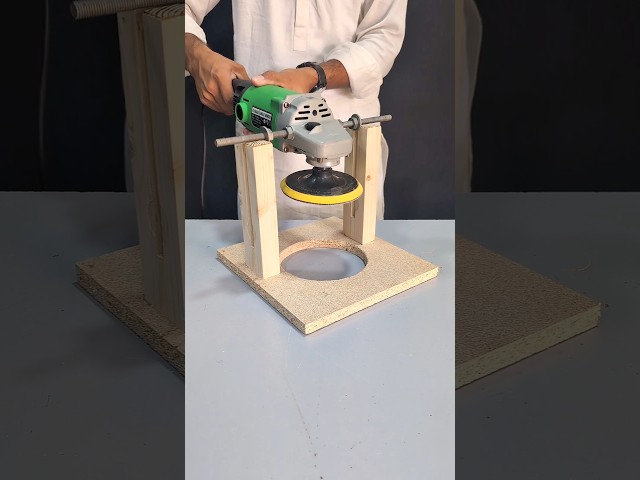How to make a sanding attachment for an angle grinder