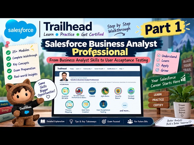 Salesforce Business Analyst Professional Trail | Part 1 📊 | Full Module Walkthrough