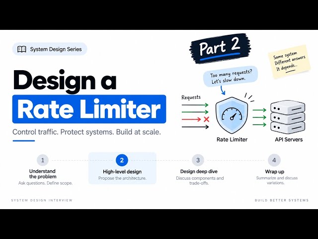 Rate Limiter System Design | High-Level Design | Algorithms
