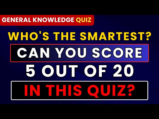 CHALLENGE YOUR BRAIN: CAN YOU PASS THIS DIFFICULT QUIZ? | GENERAL KNOWLEDGE #generalknowledge  #quiz
