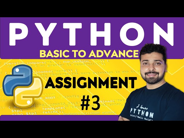 Assignment 3 - If Else Conditional Statement | Python Tutorial in Hindi