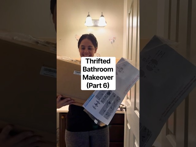 Transforming this Bathroom with Thrifted Finds | DIY home renovation | bathroom makeover