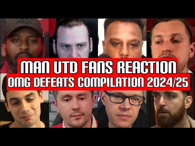 MAN UTD FANS REACTION TO UNITEDS OMG DEFEATS COMPILATION 2024/25