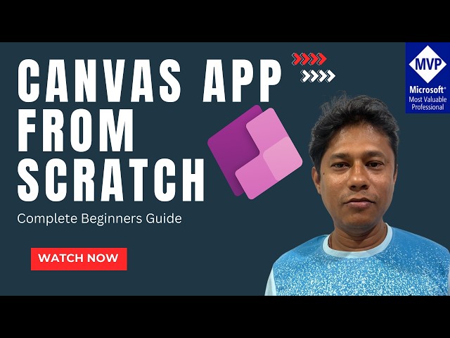 Build Your First Power Apps Canvas App from Scratch | Beginner  Tutorial [Step By Step]