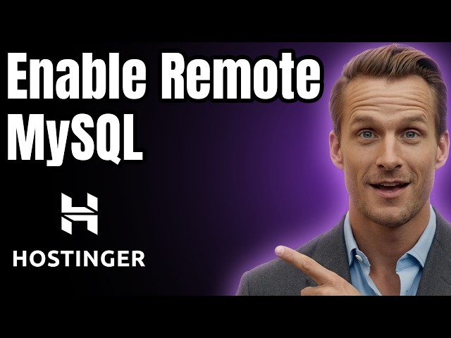 How To Enable Remote MySQL in Hostinger 2026