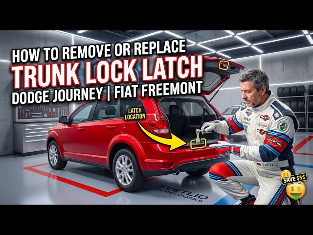 HOW TO REMOVE OR REPLACE TRUNK LOCK HATCH LATCH ON DODGE JOURNEY | FIAT FREEMONT