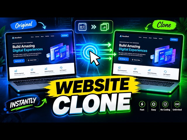How to Copy & Clone a Website with #claude AI (No Coding)