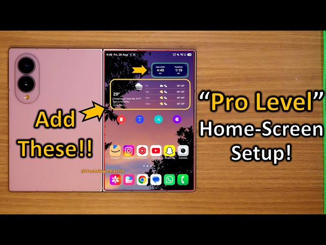 The ONLY Home Screen Setup You'll Ever Need On Your Fold 8!! 💯