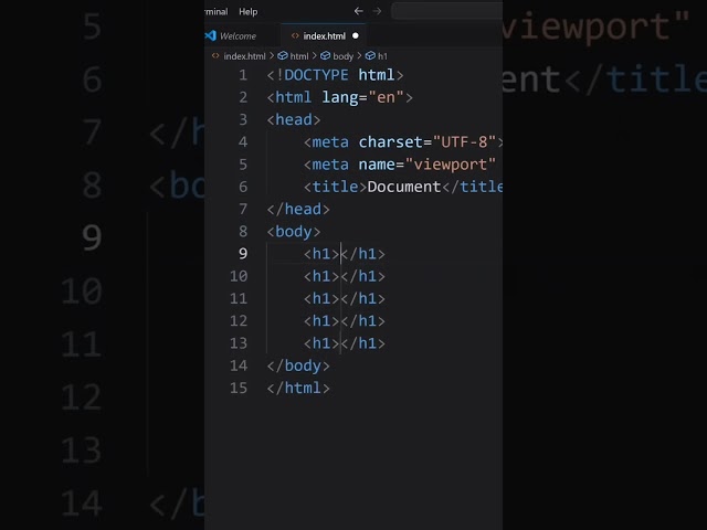 tricks on VS for html #learnfinity #computerscience #computertutorials