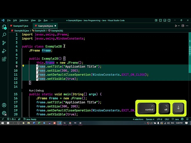 Java28   Real Project of Building Interface using Swing