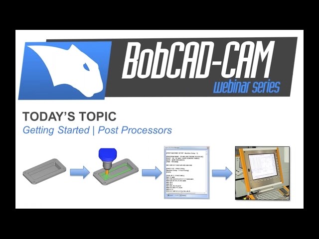 Getting Started | Post Processors - BobCAD-CAM Webinar Series