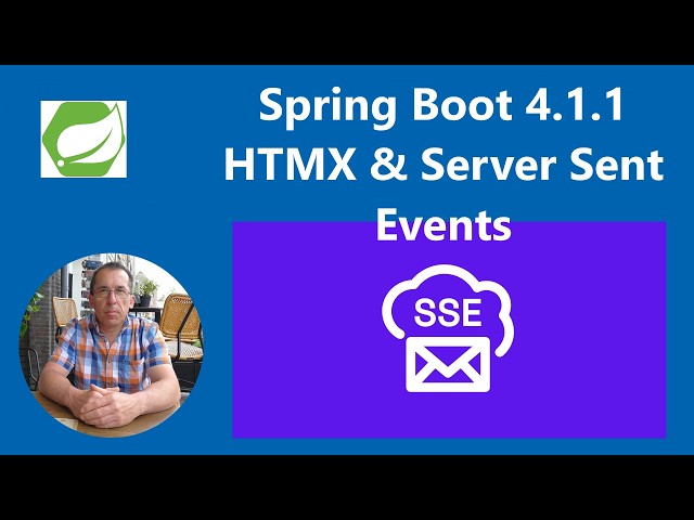 Spring Boot 4.1.1 -  Spring Sent Event with HTMX 4.0.0 (Part 02)