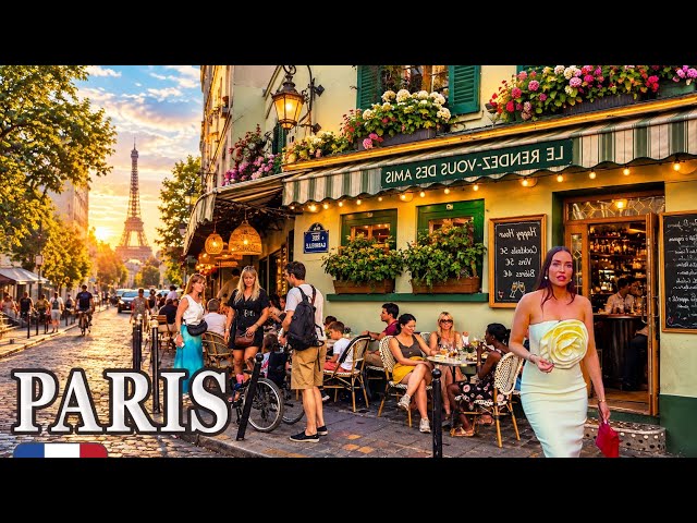 Paris France 4K Walking Tour 🇫🇷 Pont Alexandre III  ,Cafés, Fashion & Elegant Streets