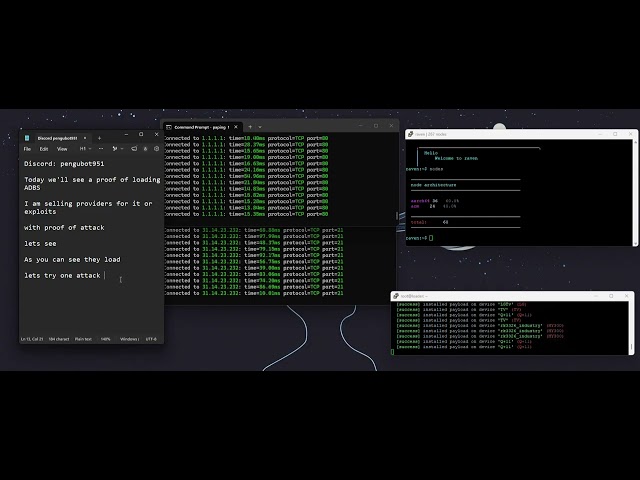 Get Mirai BOTS x86/arm 1TB+ VERY EASY + ADB (educational)
