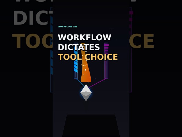 Workflow Dictates Tool Choice