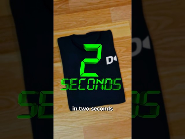 I Tested Zack D. Films’ 2-Second Shirt Folding Hack! @zackdfilms #shorts